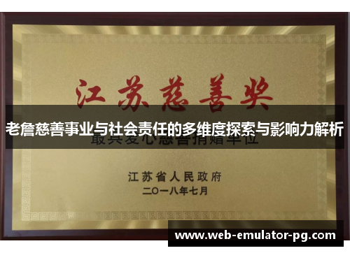 老詹慈善事业与社会责任的多维度探索与影响力解析 老詹慈善事业与社会责任的多维度探索与影响力解析